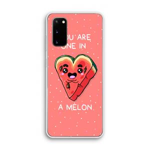 CaseCompany One In A Melon: Samsung Galaxy S20 Transparant Hoesje
