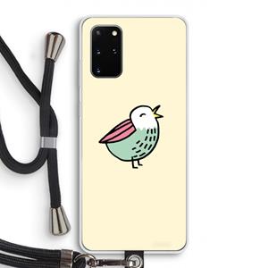 CaseCompany Birdy: Samsung Galaxy S20 Plus Transparant Hoesje met koord