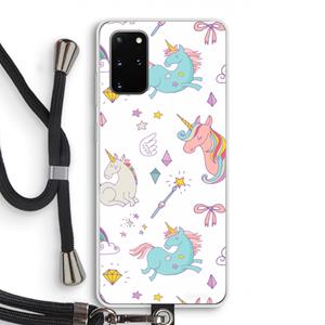 CaseCompany Fantasiewereld: Samsung Galaxy S20 Plus Transparant Hoesje met koord