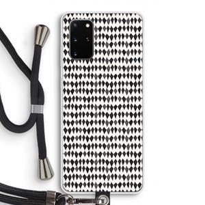 CaseCompany Crazy shapes: Samsung Galaxy S20 Plus Transparant Hoesje met koord