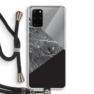 CaseCompany Combinatie marmer: Samsung Galaxy S20 Plus Transparant Hoesje met koord