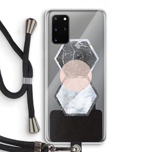 CaseCompany Creatieve toets: Samsung Galaxy S20 Plus Transparant Hoesje met koord