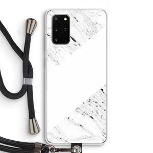 CaseCompany Biggest stripe: Samsung Galaxy S20 Plus Transparant Hoesje met koord