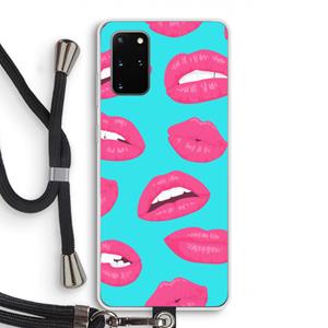 CaseCompany Bite my lip: Samsung Galaxy S20 Plus Transparant Hoesje met koord