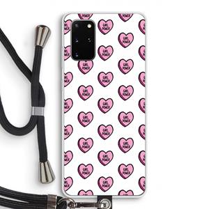 CaseCompany GIRL POWER: Samsung Galaxy S20 Plus Transparant Hoesje met koord