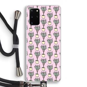 CaseCompany Boompje: Samsung Galaxy S20 Plus Transparant Hoesje met koord