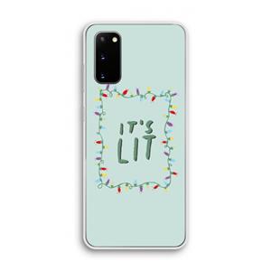 CaseCompany It's Lit: Samsung Galaxy S20 Transparant Hoesje