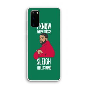 CaseCompany Sleigh Bells Ring: Samsung Galaxy S20 Transparant Hoesje