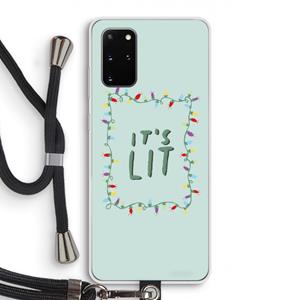 CaseCompany It's Lit: Samsung Galaxy S20 Plus Transparant Hoesje met koord
