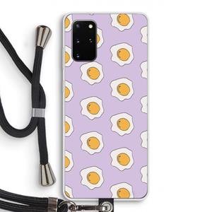 CaseCompany Bacon to my eggs #1: Samsung Galaxy S20 Plus Transparant Hoesje met koord
