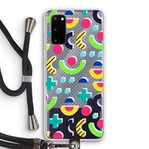 CaseCompany 8-bit N°1: Samsung Galaxy S20 Transparant Hoesje met koord