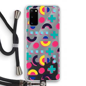 CaseCompany 8-bit N°2: Samsung Galaxy S20 Transparant Hoesje met koord