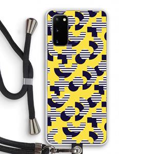 CaseCompany 8-bit N°3: Samsung Galaxy S20 Transparant Hoesje met koord