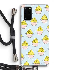 CaseCompany Citroenen: Samsung Galaxy S20 Plus Transparant Hoesje met koord