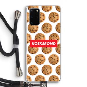 CaseCompany Koekerond: Samsung Galaxy S20 Plus Transparant Hoesje met koord