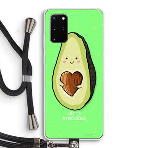 CaseCompany Avocuddle: Samsung Galaxy S20 Plus Transparant Hoesje met koord