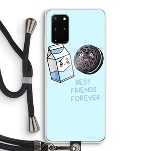 CaseCompany Best Friend Forever: Samsung Galaxy S20 Plus Transparant Hoesje met koord