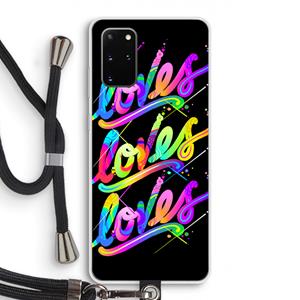 CaseCompany Loves: Samsung Galaxy S20 Plus Transparant Hoesje met koord