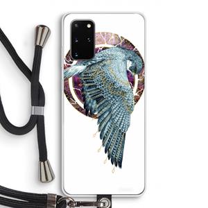 CaseCompany Golden Falcon: Samsung Galaxy S20 Plus Transparant Hoesje met koord