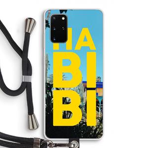 CaseCompany Habibi Majorelle : Samsung Galaxy S20 Plus Transparant Hoesje met koord