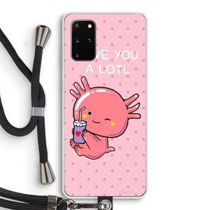 CaseCompany Love You A Lotl: Samsung Galaxy S20 Plus Transparant Hoesje met koord