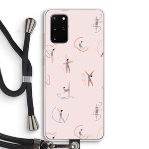 CaseCompany Dancing #3: Samsung Galaxy S20 Plus Transparant Hoesje met koord