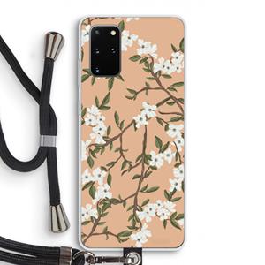 CaseCompany Blossoming spring: Samsung Galaxy S20 Plus Transparant Hoesje met koord
