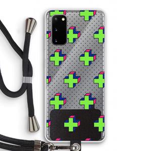 CaseCompany 8-bit N°10: Samsung Galaxy S20 Transparant Hoesje met koord