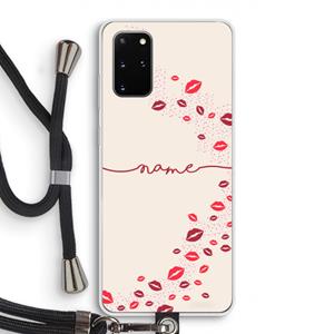 CaseCompany Kusjes: Samsung Galaxy S20 Plus Transparant Hoesje met koord