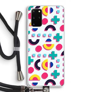 CaseCompany 8-bit N°2: Samsung Galaxy S20 Plus Transparant Hoesje met koord
