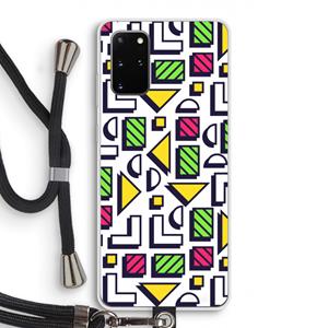 CaseCompany 8-bit N°4: Samsung Galaxy S20 Plus Transparant Hoesje met koord