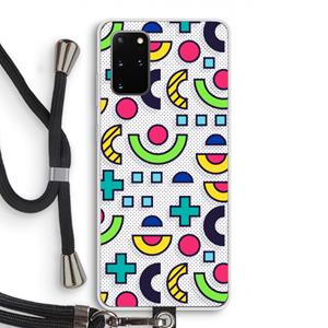 CaseCompany 8-bit N°6: Samsung Galaxy S20 Plus Transparant Hoesje met koord
