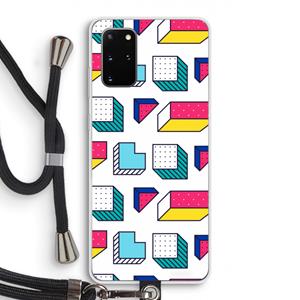 CaseCompany 8-bit N°7: Samsung Galaxy S20 Plus Transparant Hoesje met koord