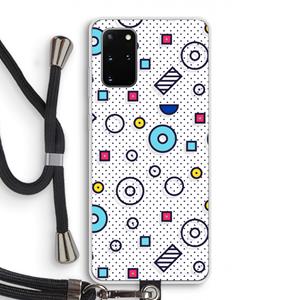 CaseCompany 8-bit N°9: Samsung Galaxy S20 Plus Transparant Hoesje met koord