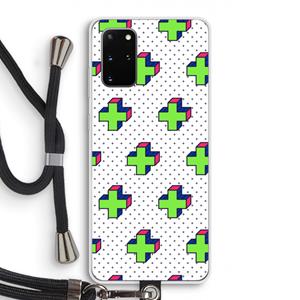 CaseCompany 8-bit N°10: Samsung Galaxy S20 Plus Transparant Hoesje met koord