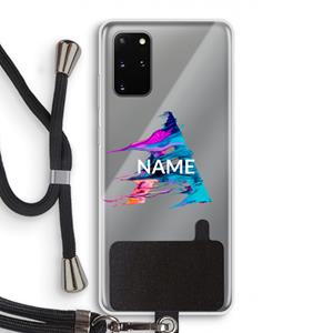 CaseCompany Abstract Spectrum: Samsung Galaxy S20 Plus Transparant Hoesje met koord