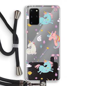CaseCompany Fantasiewereld: Samsung Galaxy S20 Plus Transparant Hoesje met koord