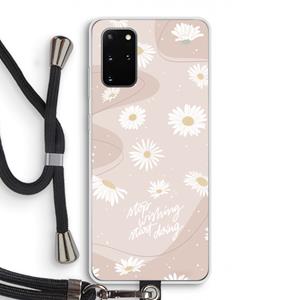 CaseCompany Daydreaming becomes reality: Samsung Galaxy S20 Plus Transparant Hoesje met koord