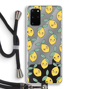 CaseCompany Citroenen: Samsung Galaxy S20 Plus Transparant Hoesje met koord