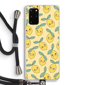 CaseCompany Citroenen: Samsung Galaxy S20 Plus Transparant Hoesje met koord
