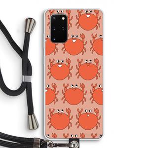 CaseCompany Krab: Samsung Galaxy S20 Plus Transparant Hoesje met koord