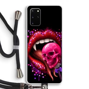 CaseCompany Dodelijk zoet: Samsung Galaxy S20 Plus Transparant Hoesje met koord