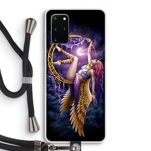 CaseCompany Aerial Angel: Samsung Galaxy S20 Plus Transparant Hoesje met koord