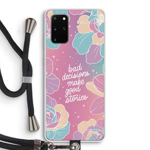 CaseCompany Good stories: Samsung Galaxy S20 Plus Transparant Hoesje met koord