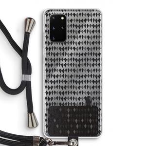 CaseCompany Crazy shapes: Samsung Galaxy S20 Plus Transparant Hoesje met koord