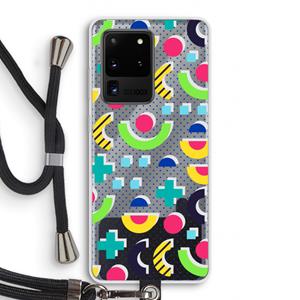 CaseCompany 8-bit N°1: Samsung Galaxy S20 Ultra Transparant Hoesje met koord