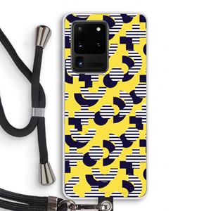 CaseCompany 8-bit N°3: Samsung Galaxy S20 Ultra Transparant Hoesje met koord