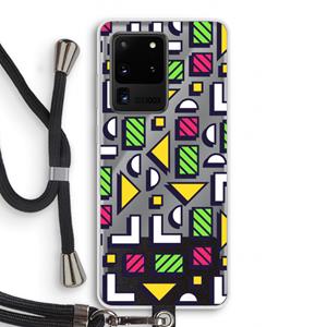 CaseCompany 8-bit N°4: Samsung Galaxy S20 Ultra Transparant Hoesje met koord
