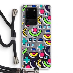 CaseCompany 8-bit N°6: Samsung Galaxy S20 Ultra Transparant Hoesje met koord