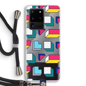 CaseCompany 8-bit N°7: Samsung Galaxy S20 Ultra Transparant Hoesje met koord